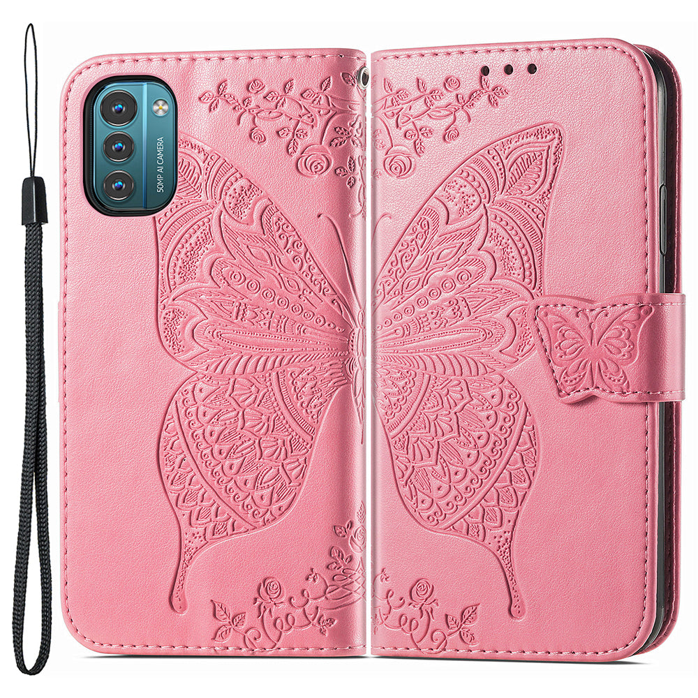 For Nokia G21 4G G11 4G Imprinted Butterfly Pattern PU Leather Phone Case Stand Book Design Wallet Flip Magnetic Cover For Nokia G21 4G G11 4G Imprinted Butterfly Pattern PU Leather Phone Case Stand Book Design Wallet Flip Magnetic Cover